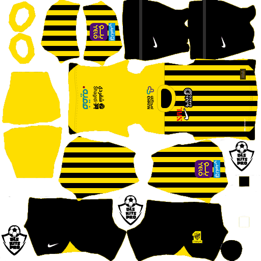 Al Ittihad FC DLS Kits 2023 - Dream League Soccer 2023 Kits - DLS Kits Pro